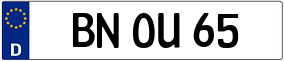 Trailer License Plate